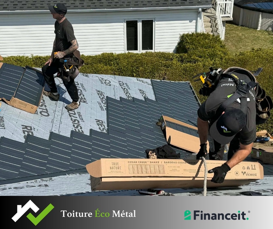 Toiture métallique à Saint-Hyacinthe