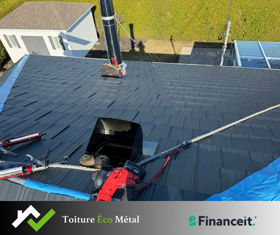 Toiture métallique installée Toiture Éco Métal
