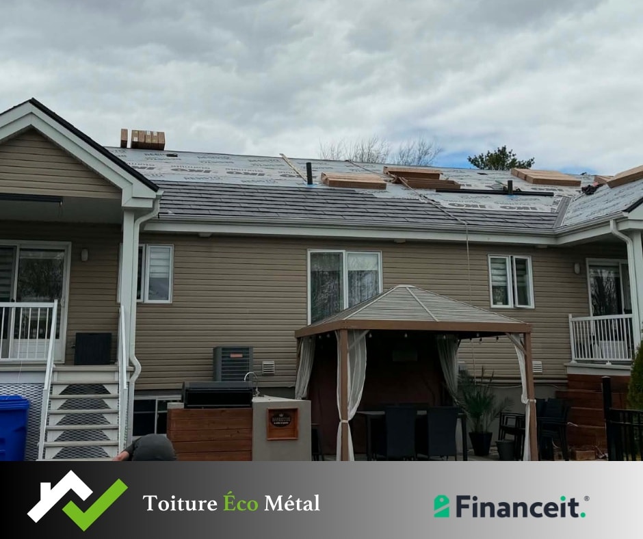 Toiture métallique à Lévis