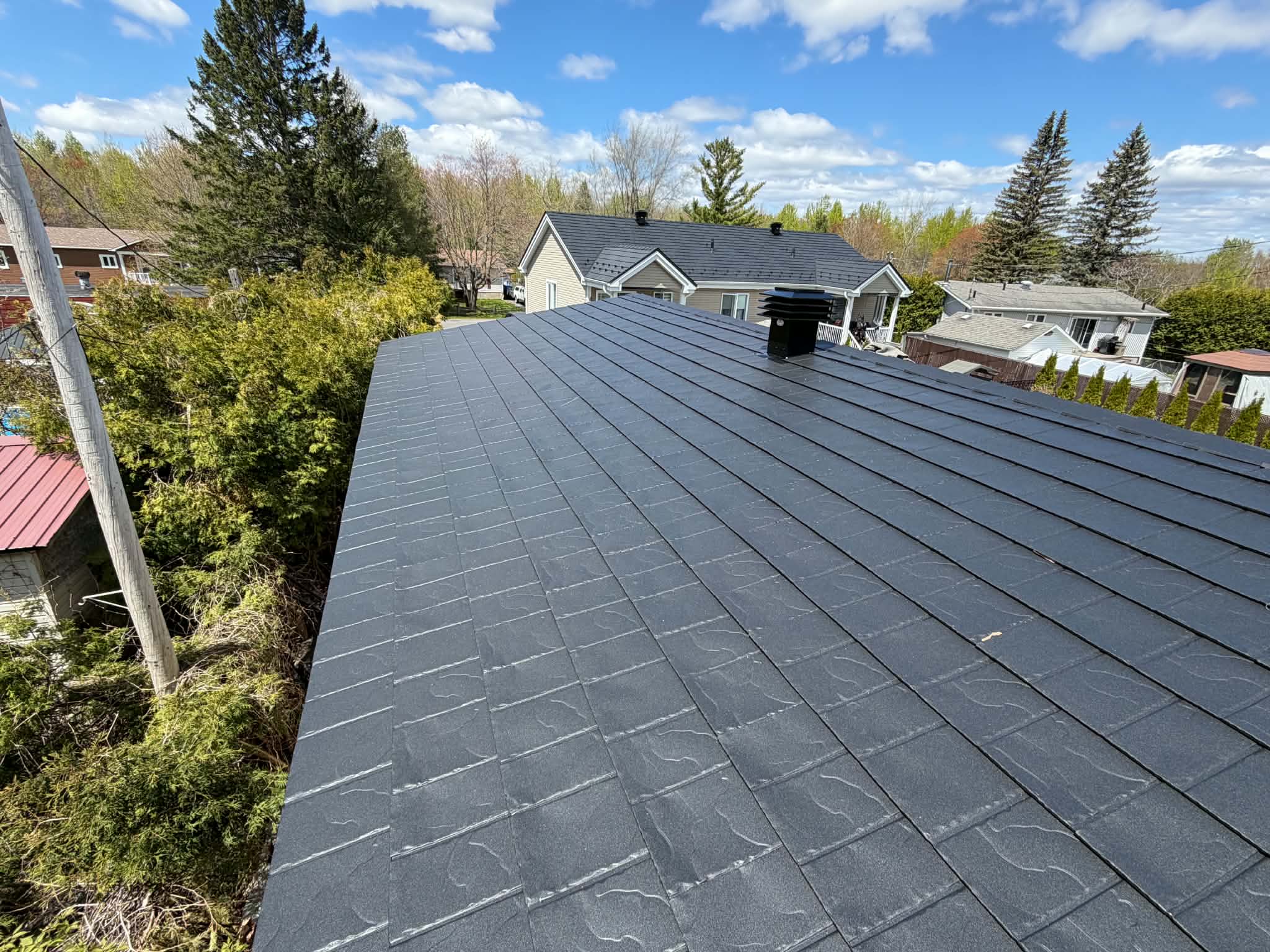 Toiture métallique installée Toiture Éco Métal