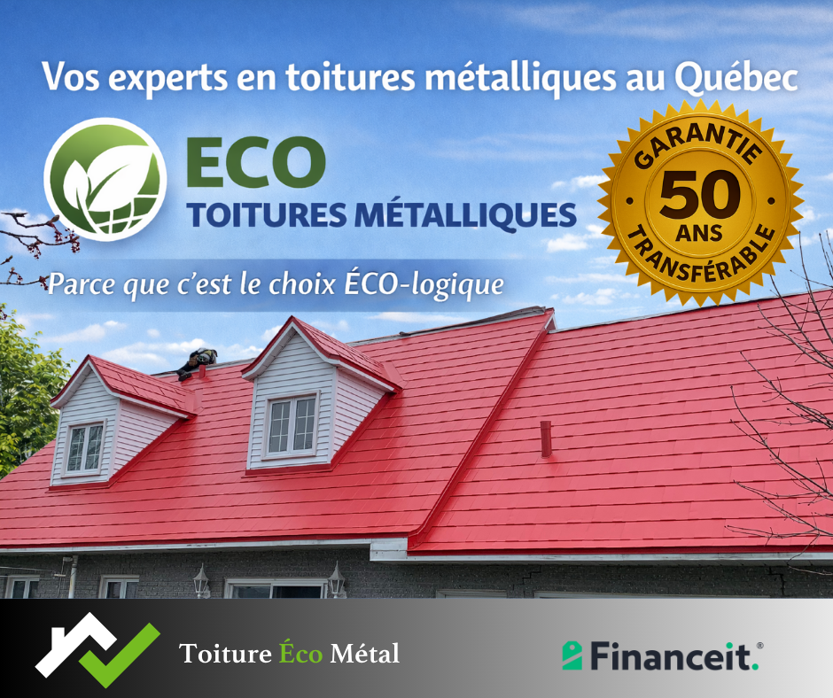 Exemple de projet de toiture métallique terminé